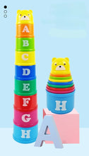 Charger l'image dans la galerie, Tasses à Empiler - 8 Pièces Multicolores - Jouet Éducatif pour Enfants