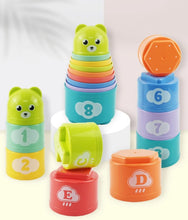 Charger l'image dans la galerie, Tasses à Empiler - 8 Pièces Multicolores - Jouet Éducatif pour Enfants