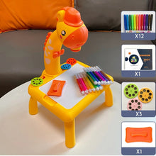 Charger l'image dans la galerie, Projecteur de Table pour Enfants - Jouet Éducatif avec Projection LED et Table de Dessin