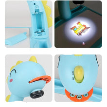 Charger l'image dans la galerie, Projecteur de Table pour Enfants - Jouet Éducatif avec Projection LED et Table de Dessin