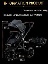 Charger l'image dans la galerie, Poussette Bébé Trio 3 en 1 Dernière Génération - Poussette, Landau et Siège Auto