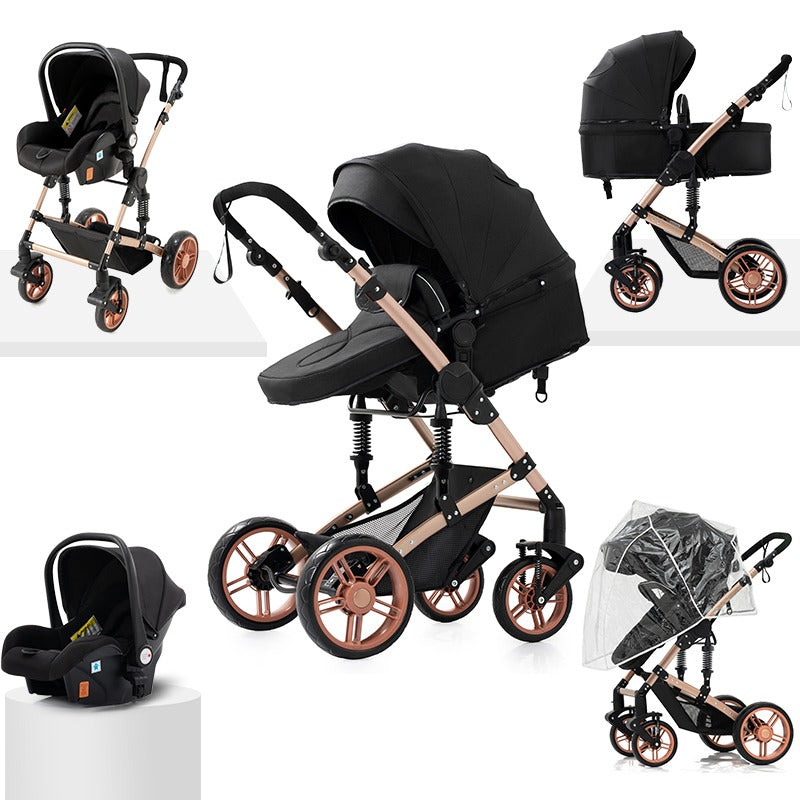 Poussette 3 en 1 pour Bebe Haute Qaulite 9mois et moi