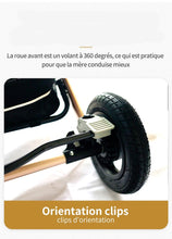 Charger l'image dans la galerie, Poussette Bébé Trio 3 en 1 Premium - Poussette, Landau et Siège Auto