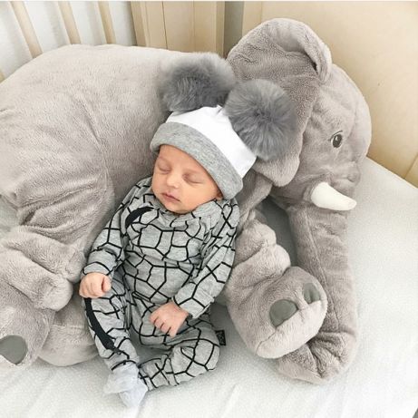 Oreiller en forme d'éléphant pour bébé - Peluche éléphant