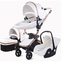 Charger l'image dans la galerie, Poussette bébé trio 3 en 1 en cuir dernière génération - Poussette, Landau et Siège Auto