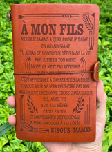 Charger l&#39;image dans la galerie, Cadeau À Mon Fils - Maman - N’oublie Jamais que je t&#39;aime - Cadeau Personnalisé - Journal Vintage
