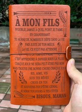 Charger l&#39;image dans la galerie, Cadeau À Mon Fils - Maman - N’oublie Jamais que je t&#39;aime - Cadeau Personnalisé - Journal Vintage
