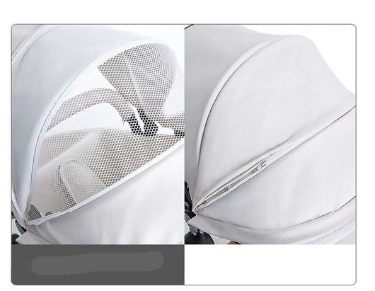 Poussette trio en cuir 3 en 1 pour bébé