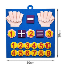 Charger l&#39;image dans la galerie, Jouets Montessori pour Tout-Petits – Nombres de Doigts en Feutre
