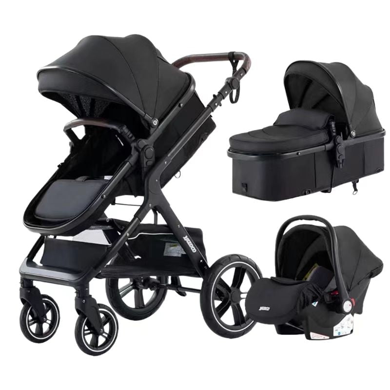 Poussette Double Tandem Léger Et Pliable - Sièges Réversibles - Charge Max 30 Kg (2x15kg) - De La Naissance à 36 Mois - 7