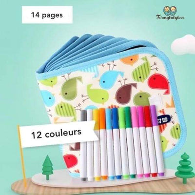 Livre de coloriage effaçable - 9mois et moi