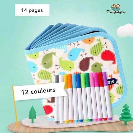 Livre de coloriage effaçable - 9mois et moi