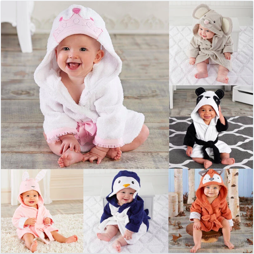 Peignoir enfant animaux 2025