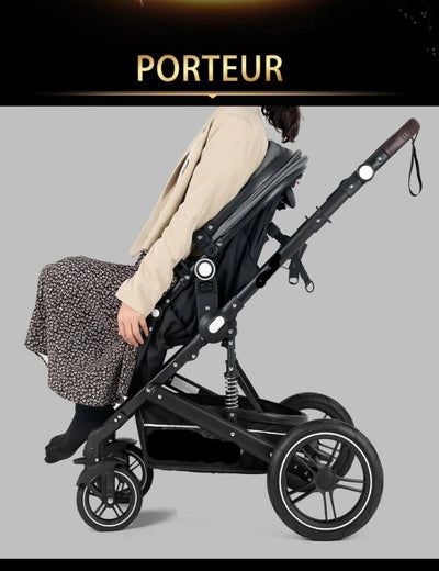 Poussette Bébé Trio 3 en 1 Dernière Génération - Poussette, Landau et Siège Auto