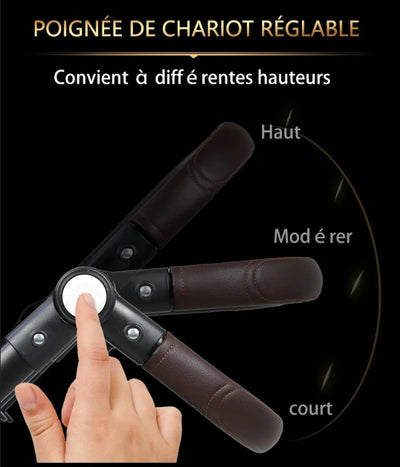 Poussette Bébé Trio 3 en 1 Dernière Génération - Poussette, Landau et Siège Auto