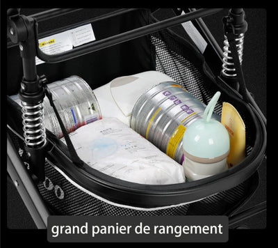 Poussette Bébé Trio 3 en 1 Dernière Génération - Poussette, Landau et Siège Auto