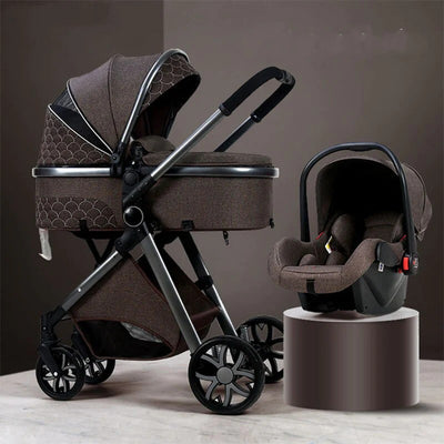 Poussette Bébé Trio 3 en 1 - Poussette, Landau et Siège Auto