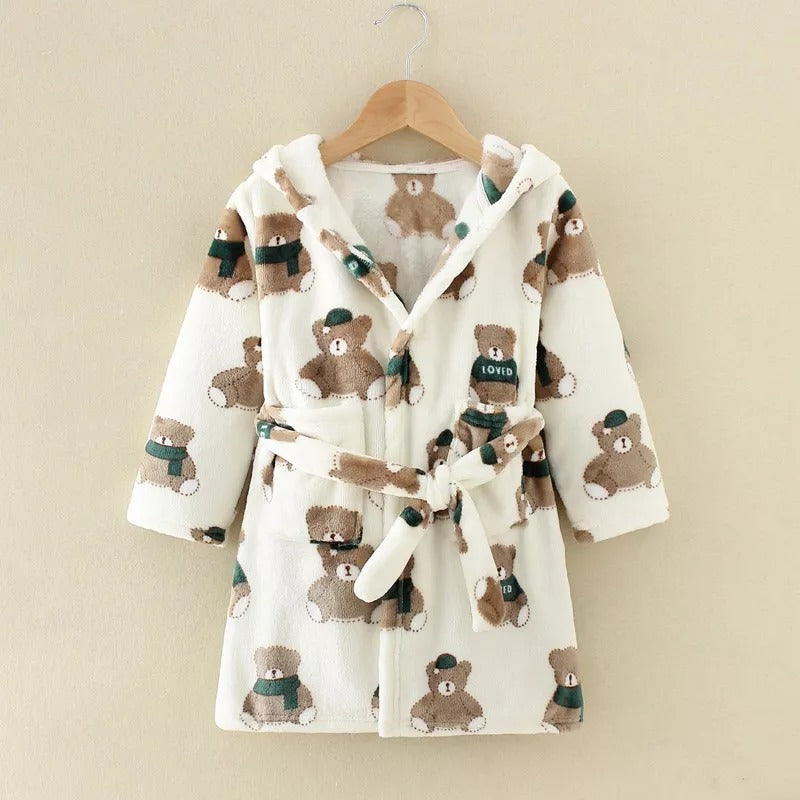 Peignoir en flanelle pour garçons et filles