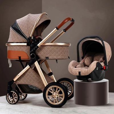 Poussette Bébé Trio 3 en 1 - Poussette, Landau et Siège Auto