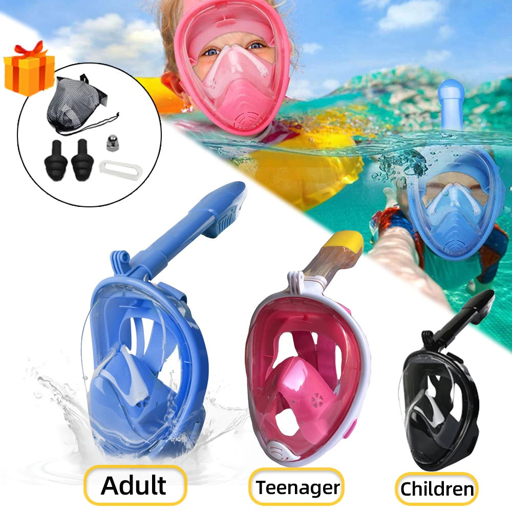 Malker Masque de Plongée Enfant avec Tuba Masque de Snorkeling Vue Large et  Lunettes de Plongée en Apnée Anti-Buée Masque de Plongée pour Enfants Bleu  : : Sports et Loisirs