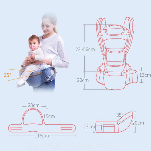 Sac À Dos Porte Bébé Kangourou Multi-positions